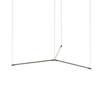 Koncept Inc ZBP-24-TR-SW-MTB-CNP - Z-Bar Pendant Medium Trio, Matte Black (24&#34; light bars)