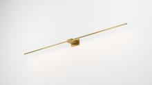 Koncept Inc ZBW-60-4-CM-SW-GLD - Z-Bar Wall Sconce, Soft Warm, Gold, 60,&#34; Center Mount