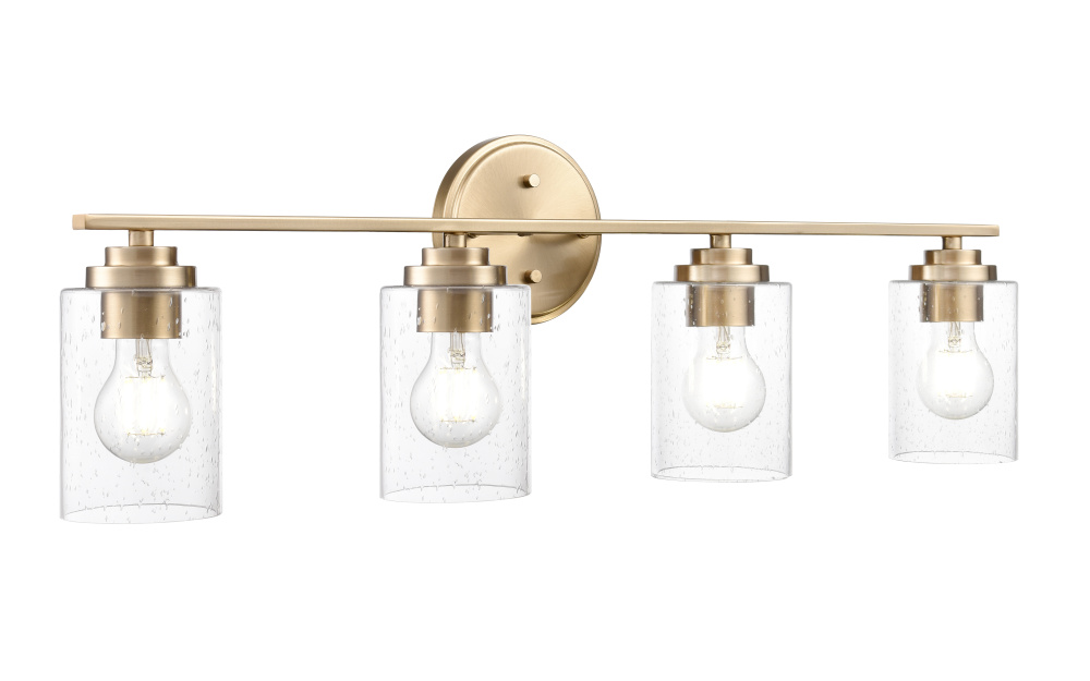 Moven 31&#34; Wide 4-Light Vanity - Modern Gold