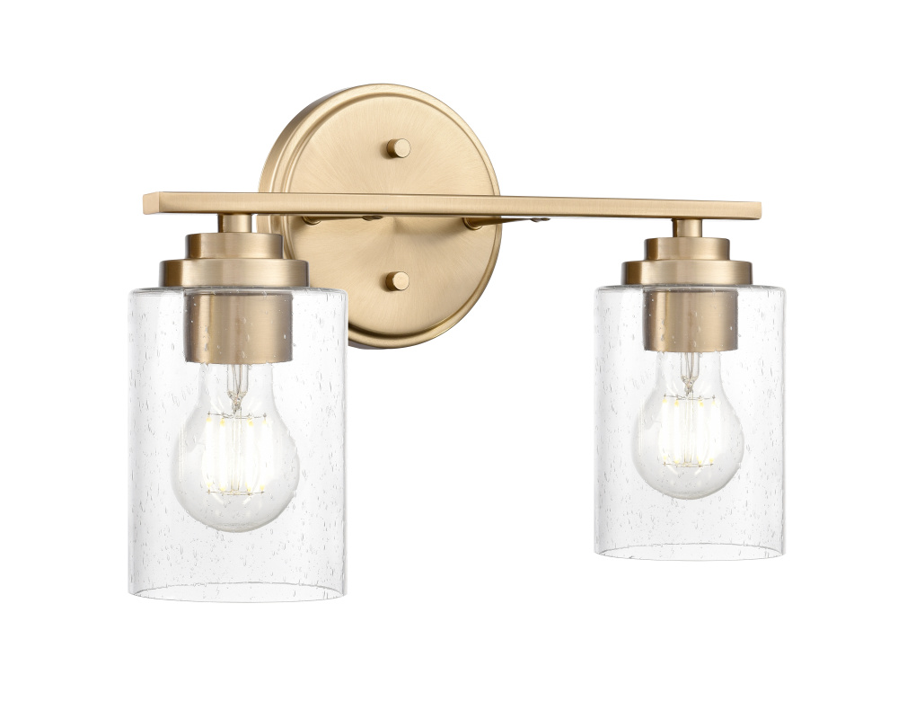 Moven 14.25&#34; Wide 2-Light Vanity - Modern Gold