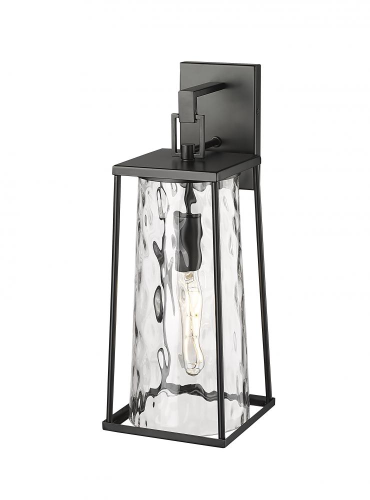 Dutton 1-Light Outdoor Wall Sconce Powder Coated Black