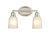 Amberle 2-Light Vanity Brushed Nickel