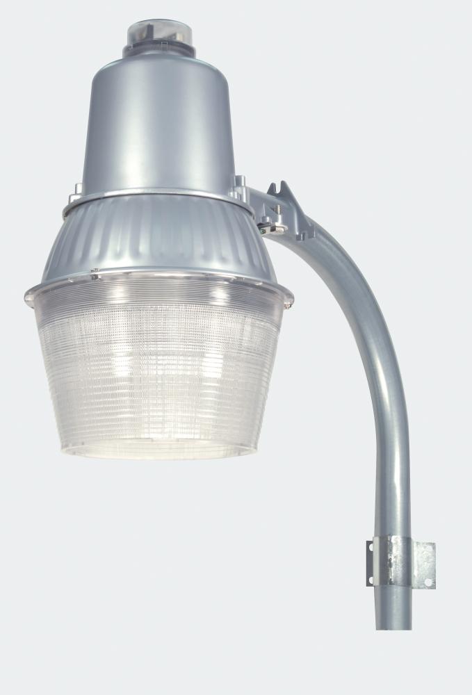 CFL Security Light with photcell & Galvanized Steel 24&#34; Extension Arm - (1) 55W CFL