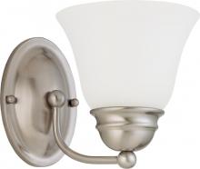 Nuvo 62/1121 - 1 Light - Empire LED 7&#34; Vanity Wall Fixture - Brushed Nickel Finish - Frosted Glass - Lamp