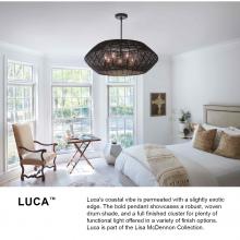 Hinkley 40384BLK - Medium Convertible Drum Chandelier