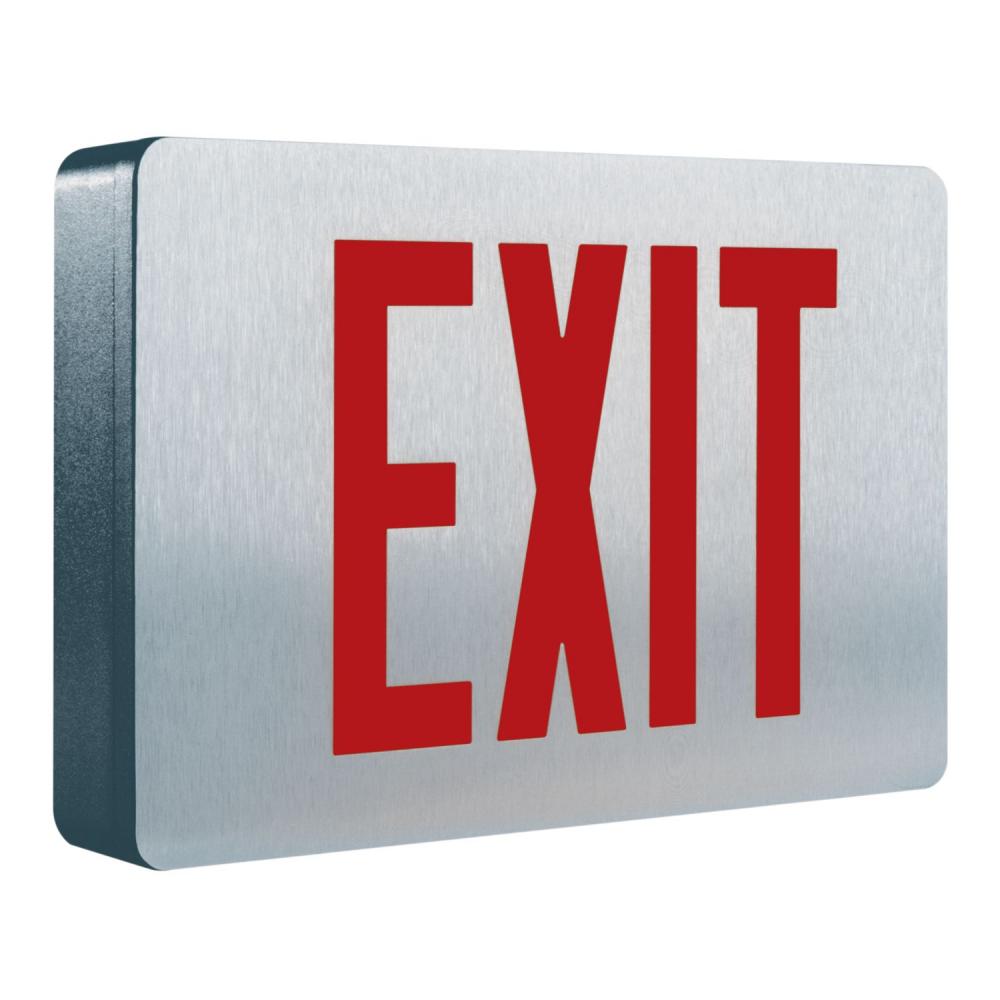 EXIT, DC HOUS,UNV, R N G, AC ONLY,1 SIDE
