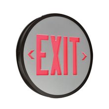 Cooper Lighting Solutions ACE7RBKSD - ARCH CIRCULAR EXIT,WBAT,BK,SD,RED