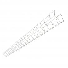 Cooper Lighting Solutions WG/SNF-4FT-T5-B - WG WIRE GRD 4FT WHT FOR SNF