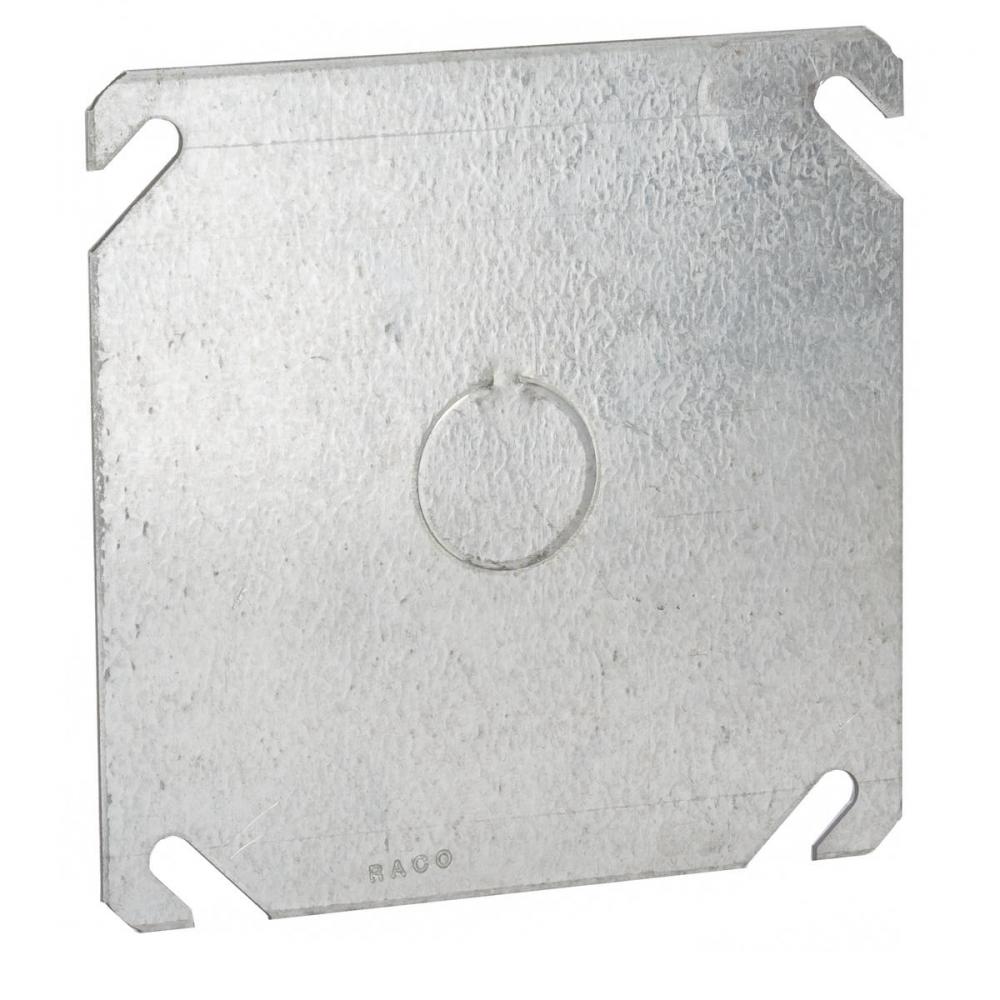 4SQ BLANK COVER - 3/4 KO IN CENTER