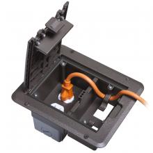 Raco-Taymac-Bell, a Hubbell affiliate DOC320Z - 1G WP EXTRA DTY DECK/FLR WIU CVR BRZ