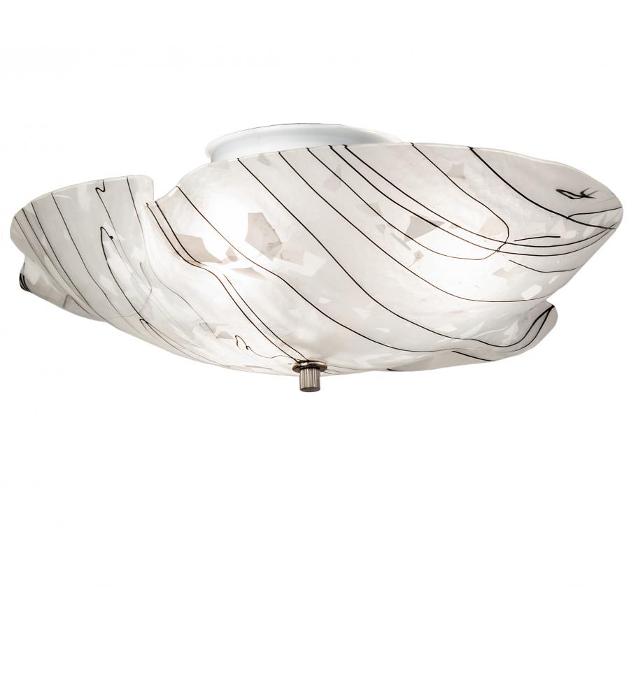 16&#34; Wide Metro Fusion Branches Organic Flushmount