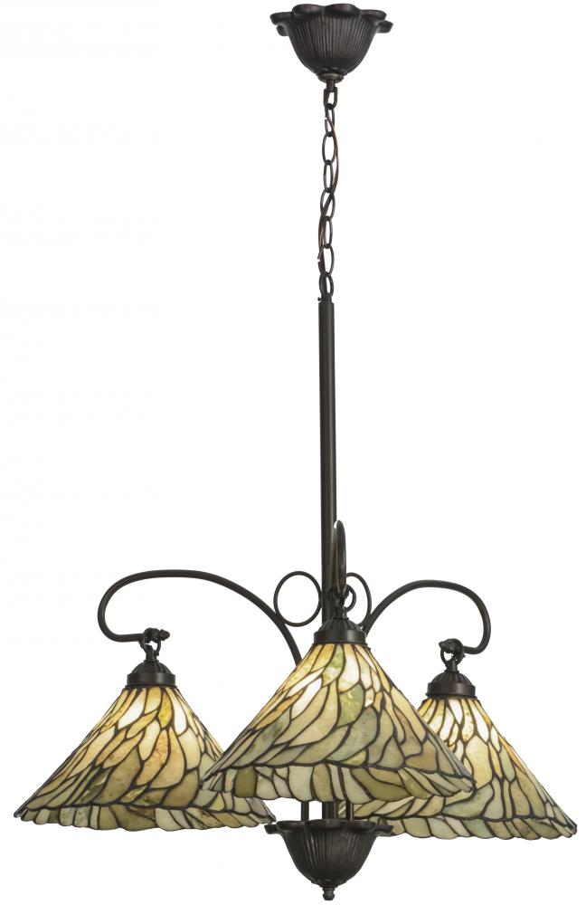 30&#34;W Willow Jadestone 3 LT Chandelier