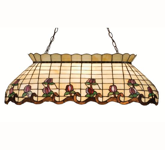 40&#34;L Roseborder Oblong Pendant