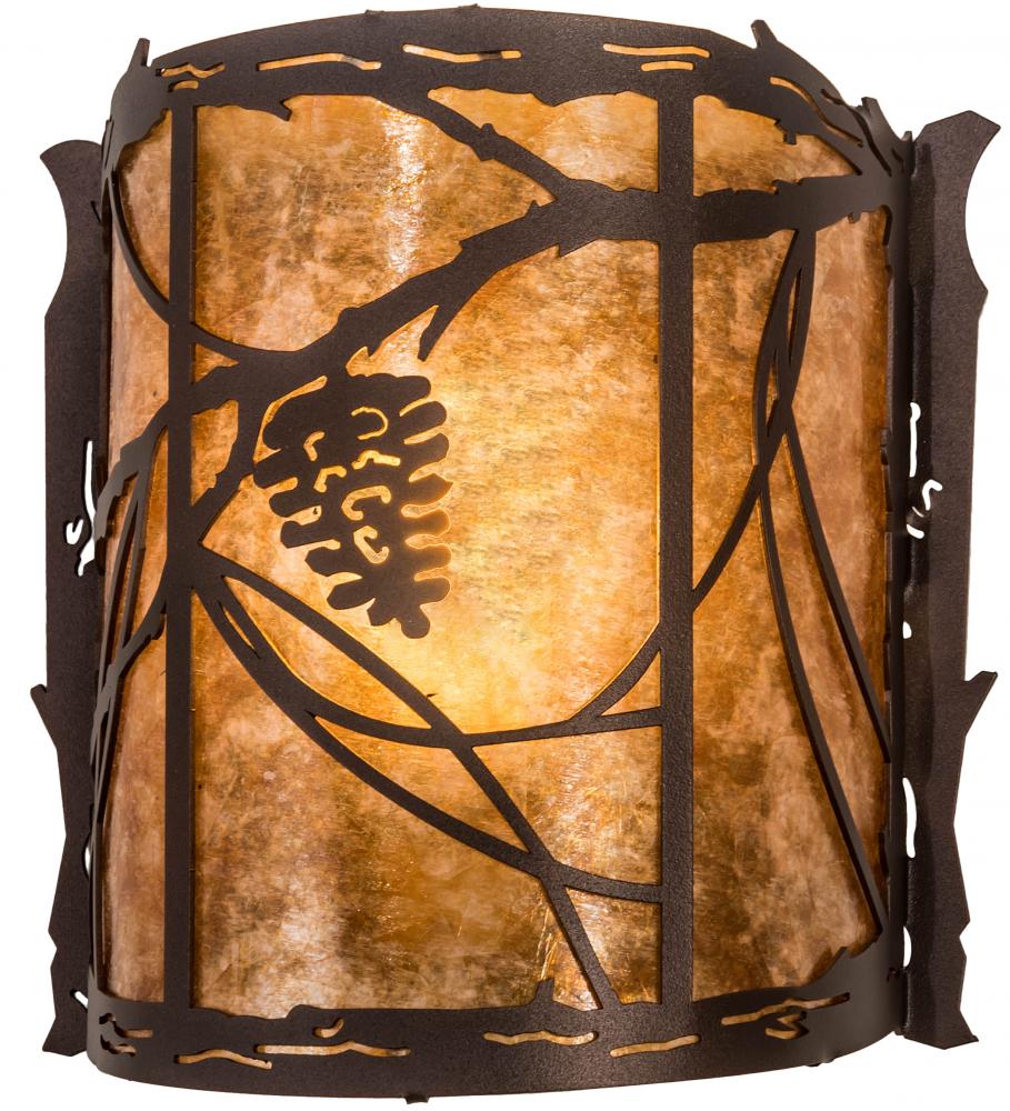 9&#34; Wide Whispering Pines Left Wall Sconce