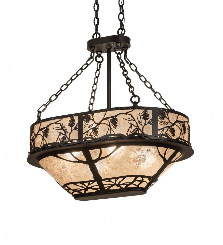 30&#34; Long Whispering Pines Oblong Inverted Pendant
