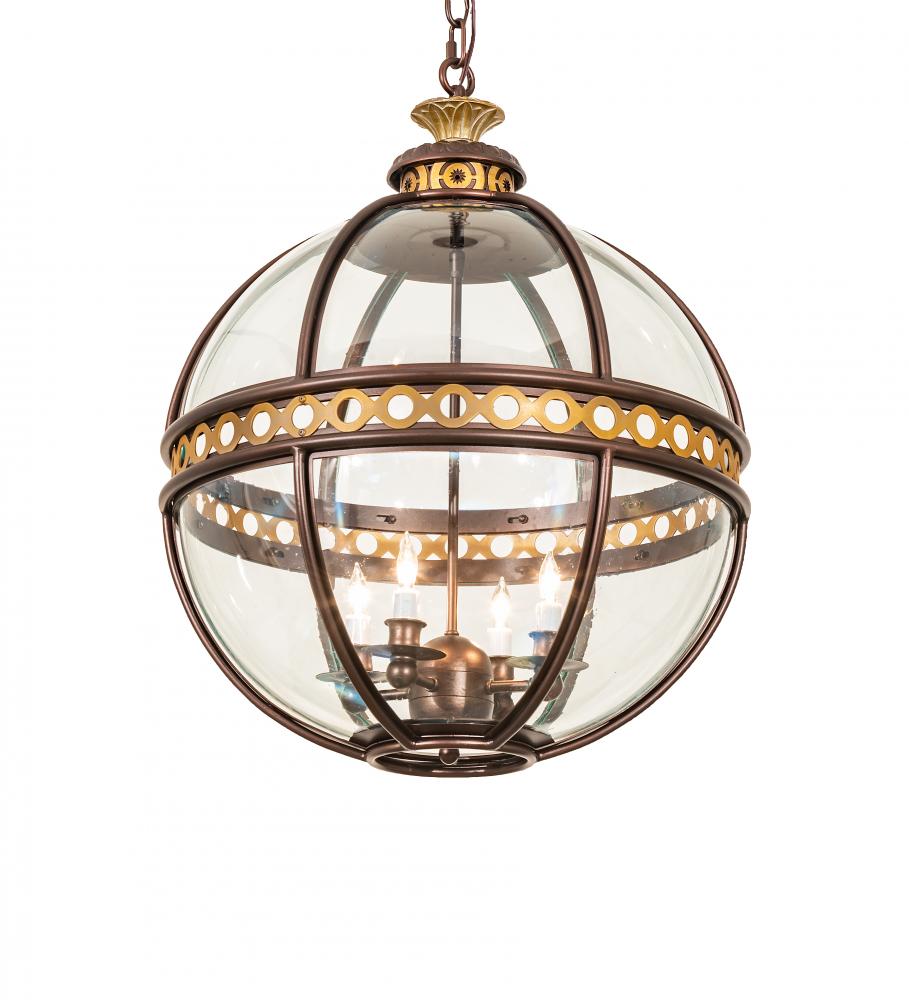 21&#34; Wide Guilloche Pendant