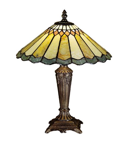 15.5&#34;H Carousel Jadestone Accent Lamp