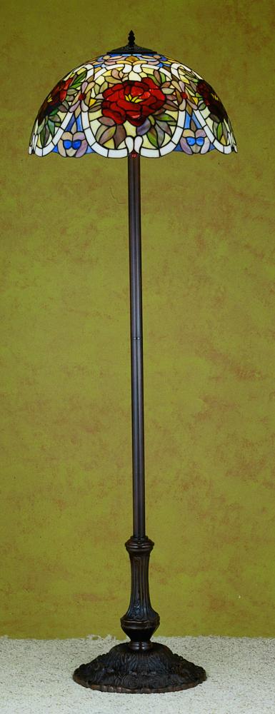 63&#34; High Renaissance Rose Floor Lamp