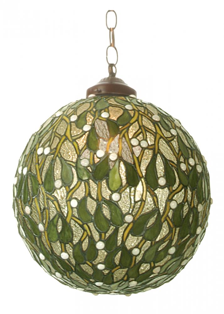 12&#34; Wide Mistletoe Ball Pendant