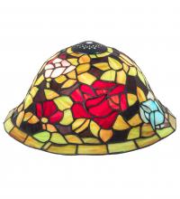 Meyda White 10679 - 12&#34; Wide Tiffany Rosebush Shade