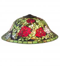 Meyda White 10681 - 20&#34; Wide Rosebush Shade