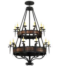 Meyda White 110205 - 48&#34;W Costello 20 LT Two Tier Chandelier