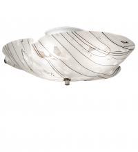 Meyda White 114155 - 16&#34; Wide Metro Fusion Branches Organic Flushmount