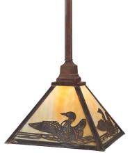 Meyda White 115196 - 12&#34;Sq Loon Pendant