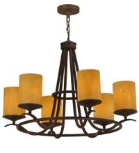 Meyda White 116258 - 36&#34; Wide Octavia 6 LT Chandelier