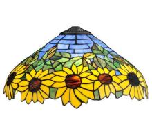 Meyda White 119557 - 16&#34; Wide Wild Sunflower Shade