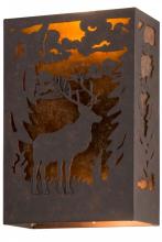 Meyda White 120788 - 10&#34;W Deer Wall Sconce