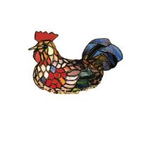 Meyda White 12122 - 6.5&#34;H Rooster Accent Lamp