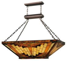 Meyda White 123691 - 39&#34; Long Nuevo Mission Inverted Pendant