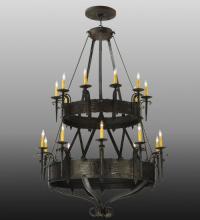 Meyda White 129518 - 45&#34;W Costello 20 LT Two Tier Chandelier