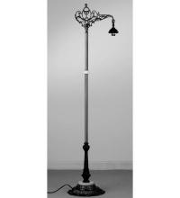 Meyda White 13349 - 61&#34;H Victorian Bridge Arm Floor Base