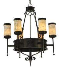 Meyda White 135392 - 30&#34; Wide Lorenzo 6 Light Chandelier