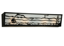 Meyda White 139331 - 31&#34;W Lighthouse W/Sailboat Vanity Light