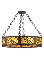 Meyda White 142197 - 24&#34;W Dean Inverted Pendant