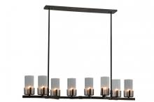Meyda White 144240 - 53&#34; Long Cero 8 Light Oblong Chandelier