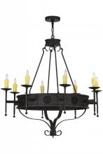 Meyda White 152245 - 42&#34;W Lorenzo 8 LT Chandelier