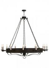 Meyda White 153399 - 72&#34;W Parnella 12 LT Chandelier