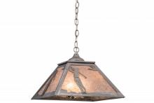 Meyda White 160480 - 16&#34;Sq Golf Pendant
