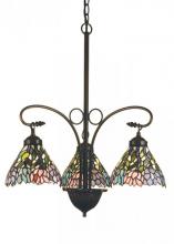 Meyda White 16102 - 28&#34;W Wisteria 3 LT Chandelier