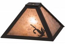 Meyda White 164180 - 12&#34;Sq Fly Fishing Shade