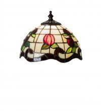 Meyda White 19140 - 7&#34; Wide Roseborder Shade