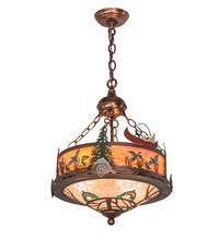 Meyda White 199562 - 16&#34; Wide Boulders Personalized Inverted Pendant