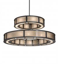 Meyda White 202731 - 72&#34; Wide Telluride Magic Two Tier Chandelier