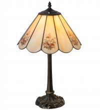 Meyda White 218834 - 21&#34; High Pansies Table Lamp