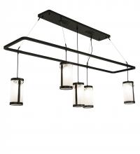 Meyda White 226224 - 78&#34; Long Putrelo Oblong Chandelier