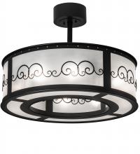 Meyda White 226354 - 28&#34; Wide Putrelo Pendant